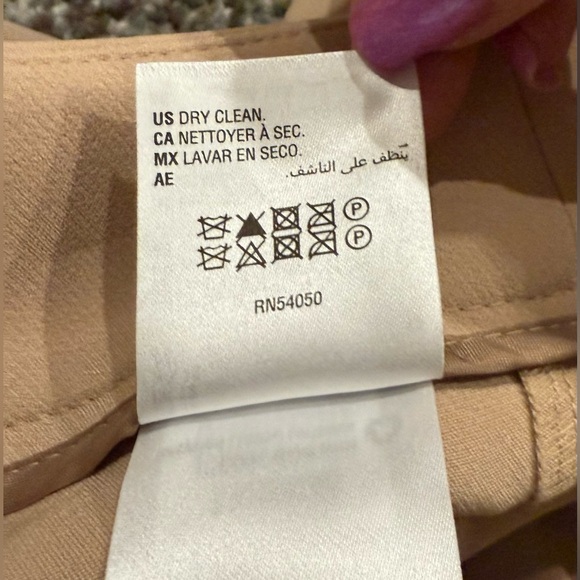 NWOT Bar III Cropped Pants Tan Size 12 - Picture 4 of 9